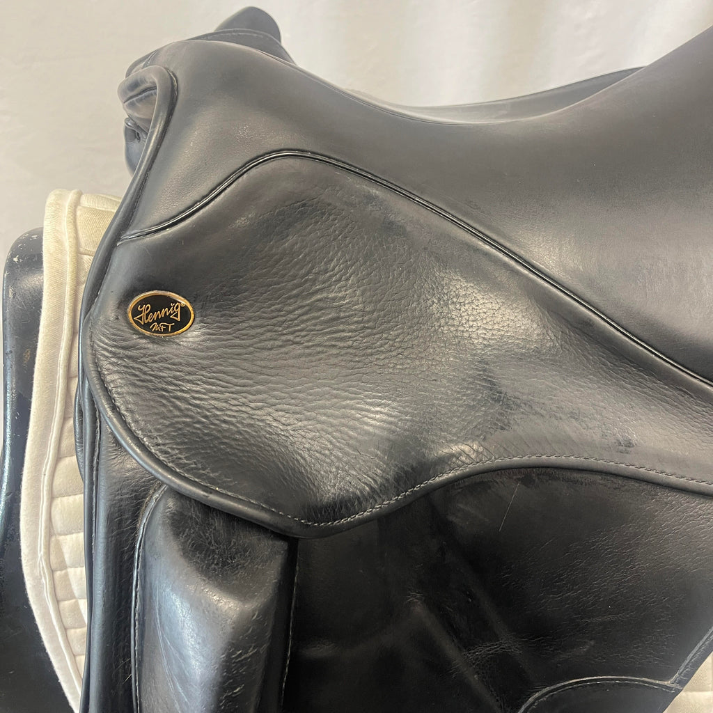 HOLD: Used Hennig MFT 16.5"-17" Dressage Saddle