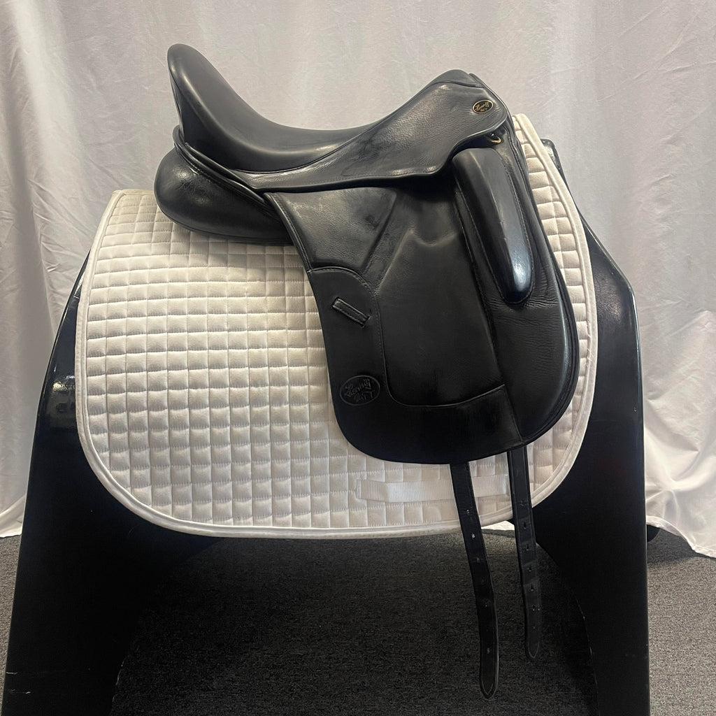 HOLD: Used Hennig MFT 16.5"-17" Dressage Saddle