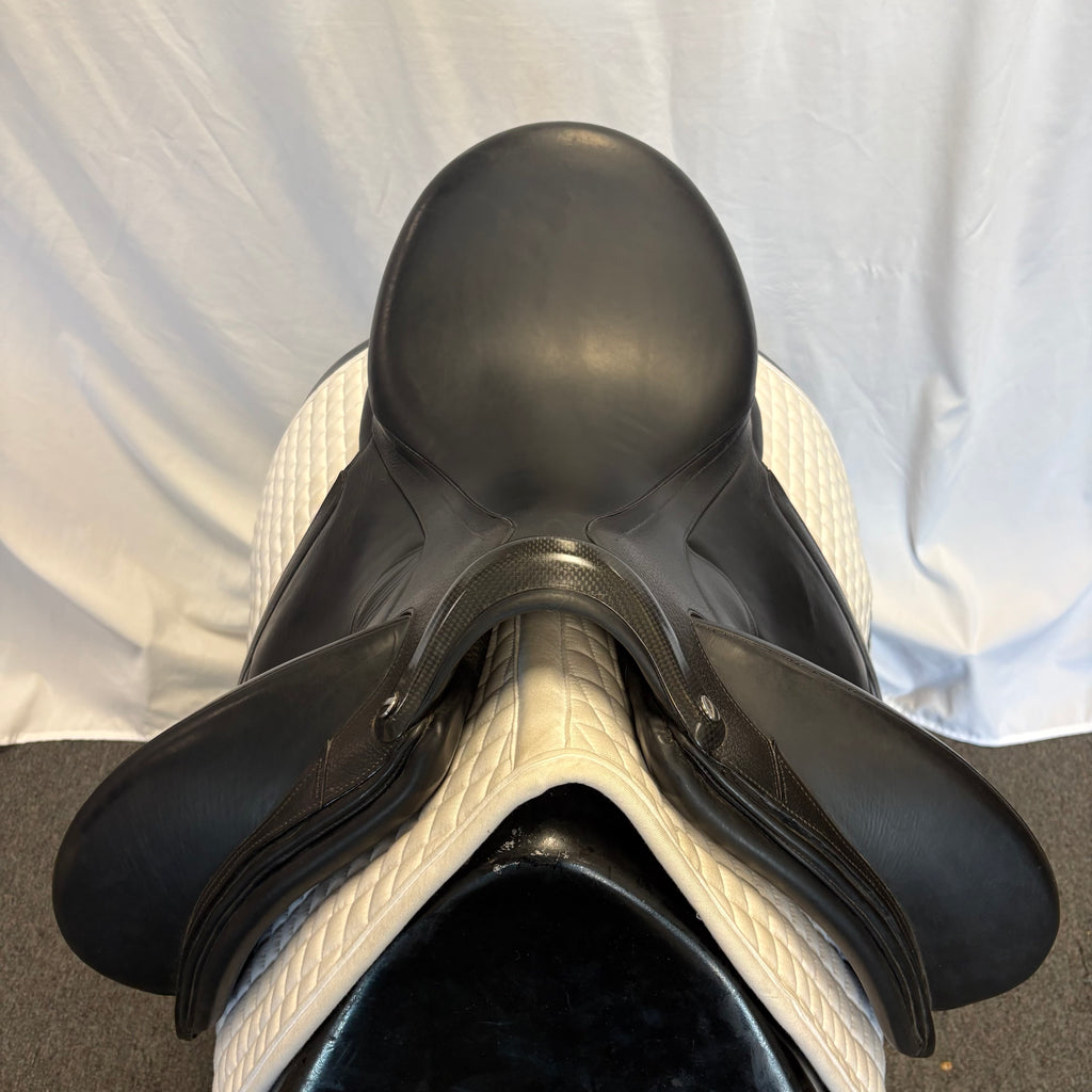 Used Devoucoux Makila Harmonie S 16.5" - 17" Monoflap Dressage Saddle