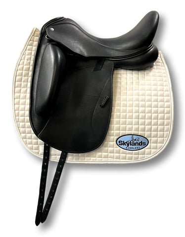 Used Aviar Rook 1.0 - 17.5" Monoflap Dressage Saddle