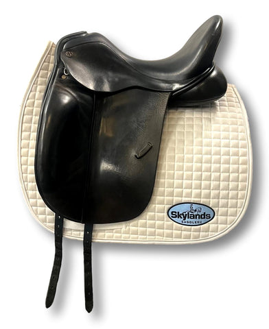 Used Fichtbauer 17" Monoflap Dressage Saddle