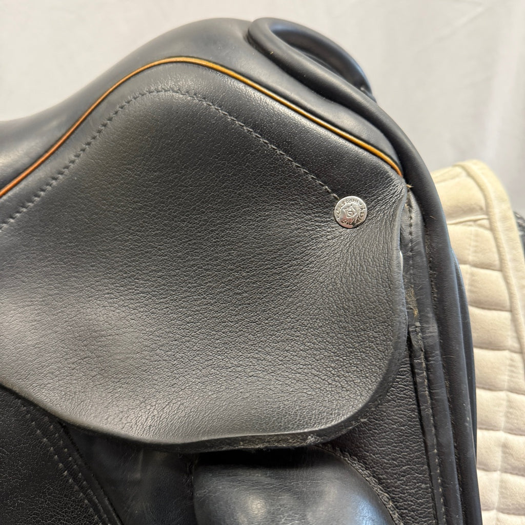 HOLD: Used Custom Saddlery Everest R 17.5" Dressage Saddle