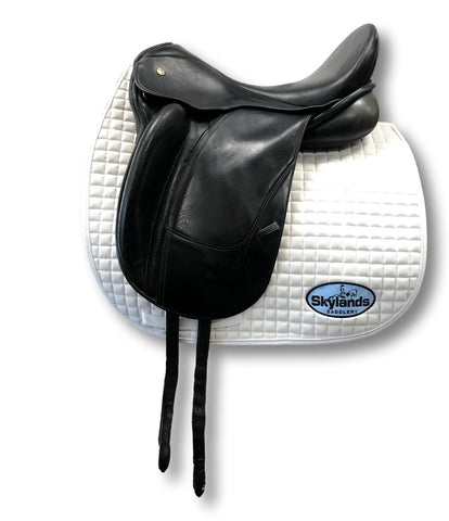 PRICE DROP! Used Antares Tempo 17" Monoflap Dressage Saddle
