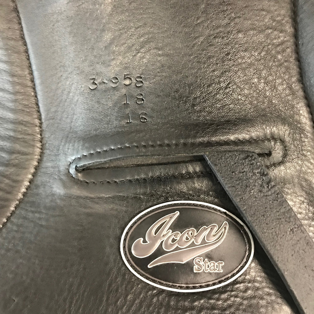 Used Custom Icon Star 18" Monoflap Dressage Saddle