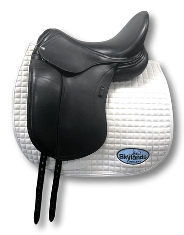 Used Schleese ProLight Plus 18" Monoflap Dressage Saddle