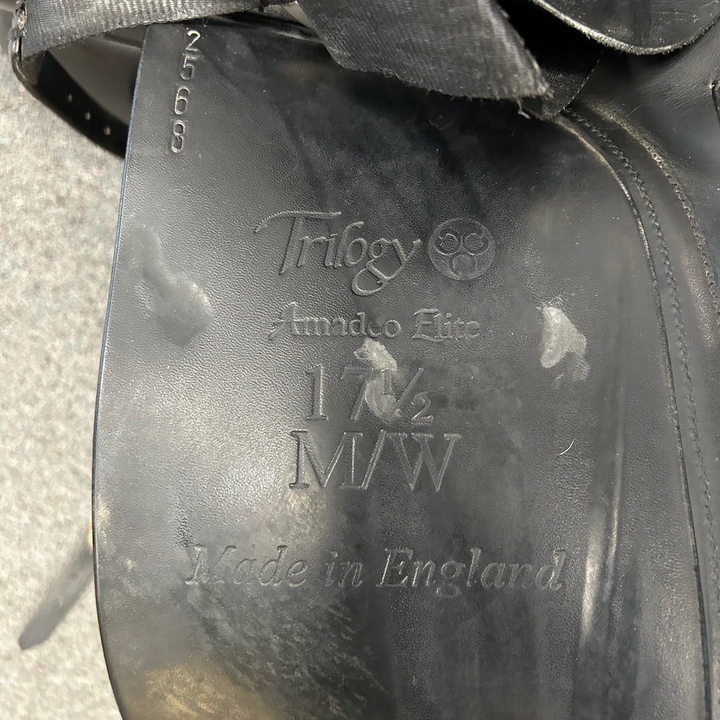 HOLD: Used Trilogy Amadeo Elite 17.5" Dressage Saddle