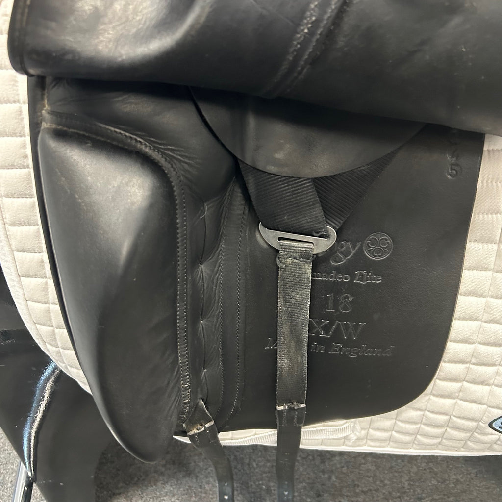 HOLD: Used Trilogy Amadeo Elite 18" Dressage Saddle