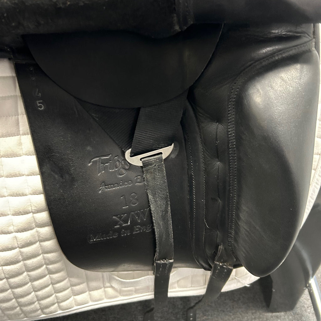 HOLD: Used Trilogy Amadeo Elite 18" Dressage Saddle