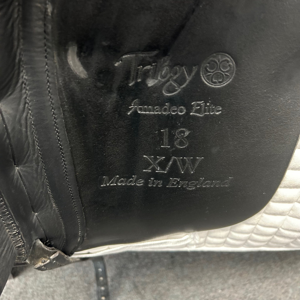 HOLD: Used Trilogy Amadeo Elite 18" Dressage Saddle