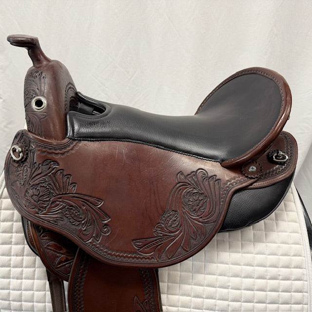 HOLD: Used DP Saddlery Size 3 Quantum Short & Light Western Saddle
