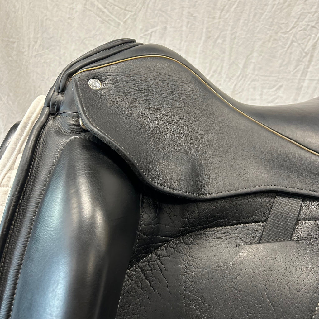 HOLD: Used Custom Icon Star 18" Monoflap Dressage Saddle