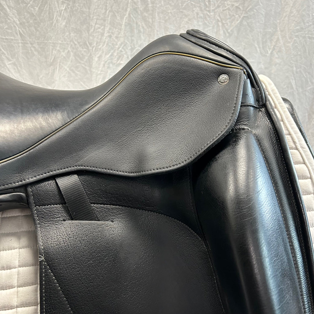 HOLD: Used Custom Icon Star 18" Monoflap Dressage Saddle