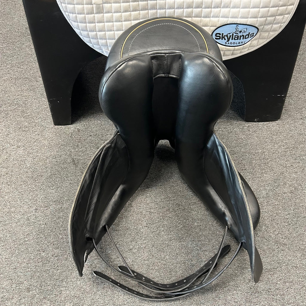 HOLD: Used Custom Icon Star 18" Monoflap Dressage Saddle