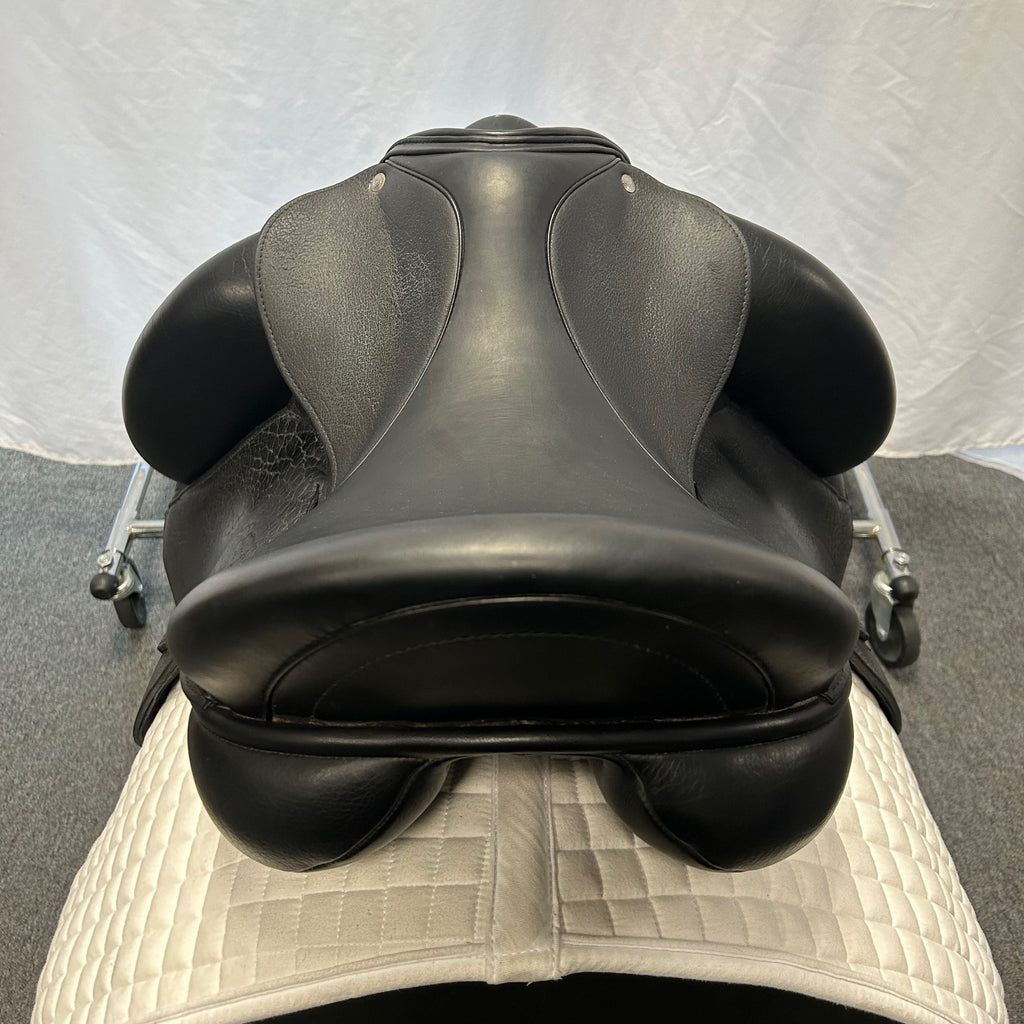 Used Custom Icon Flight 17" Monoflap Dressage Saddle