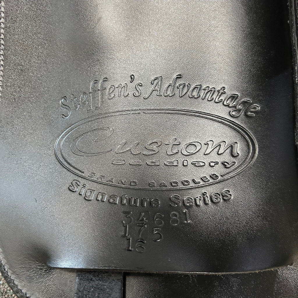 HOLD: Demo Custom Saddlery Steffen's Advantage 17.5" Dressage Saddle