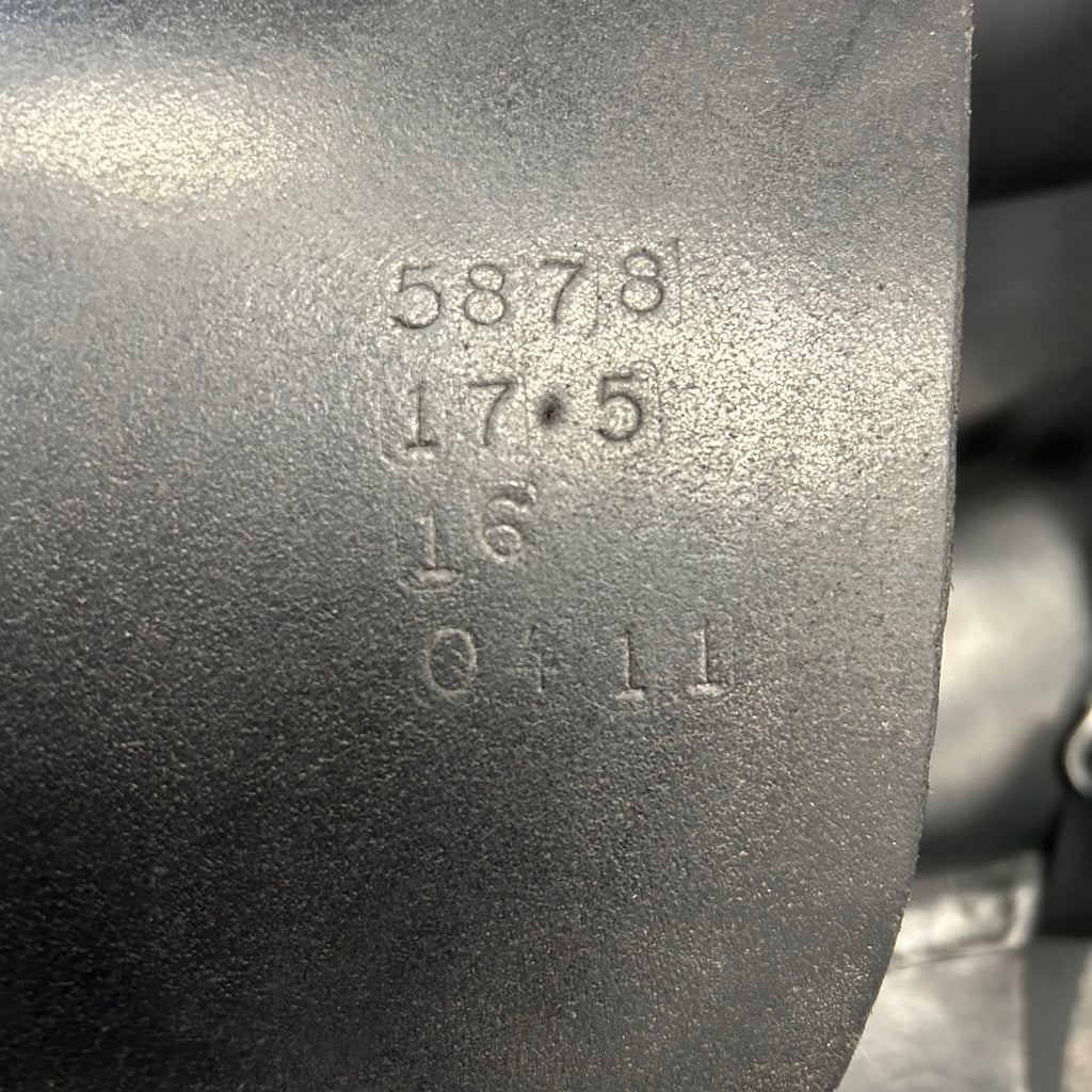 Used Custom Signature Wolfgang Solo 17.5" Dressage Saddle