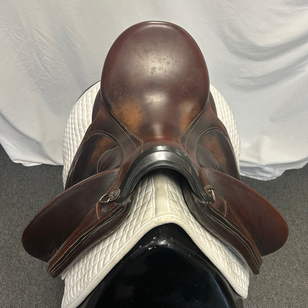 HOLD: Used Devoucoux Makila Harmonie 17.5" Monoflap Dressage Saddle