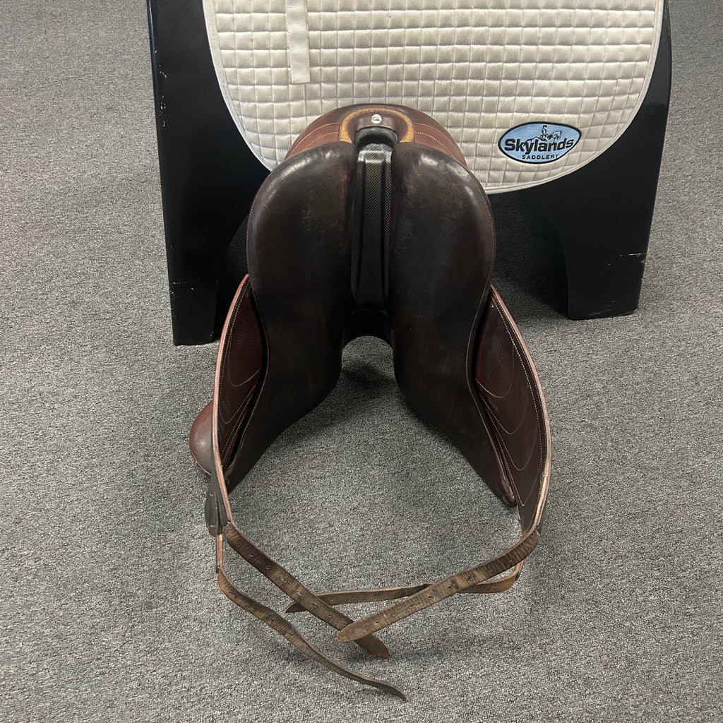 HOLD: Used Devoucoux Makila Harmonie 17.5" Monoflap Dressage Saddle