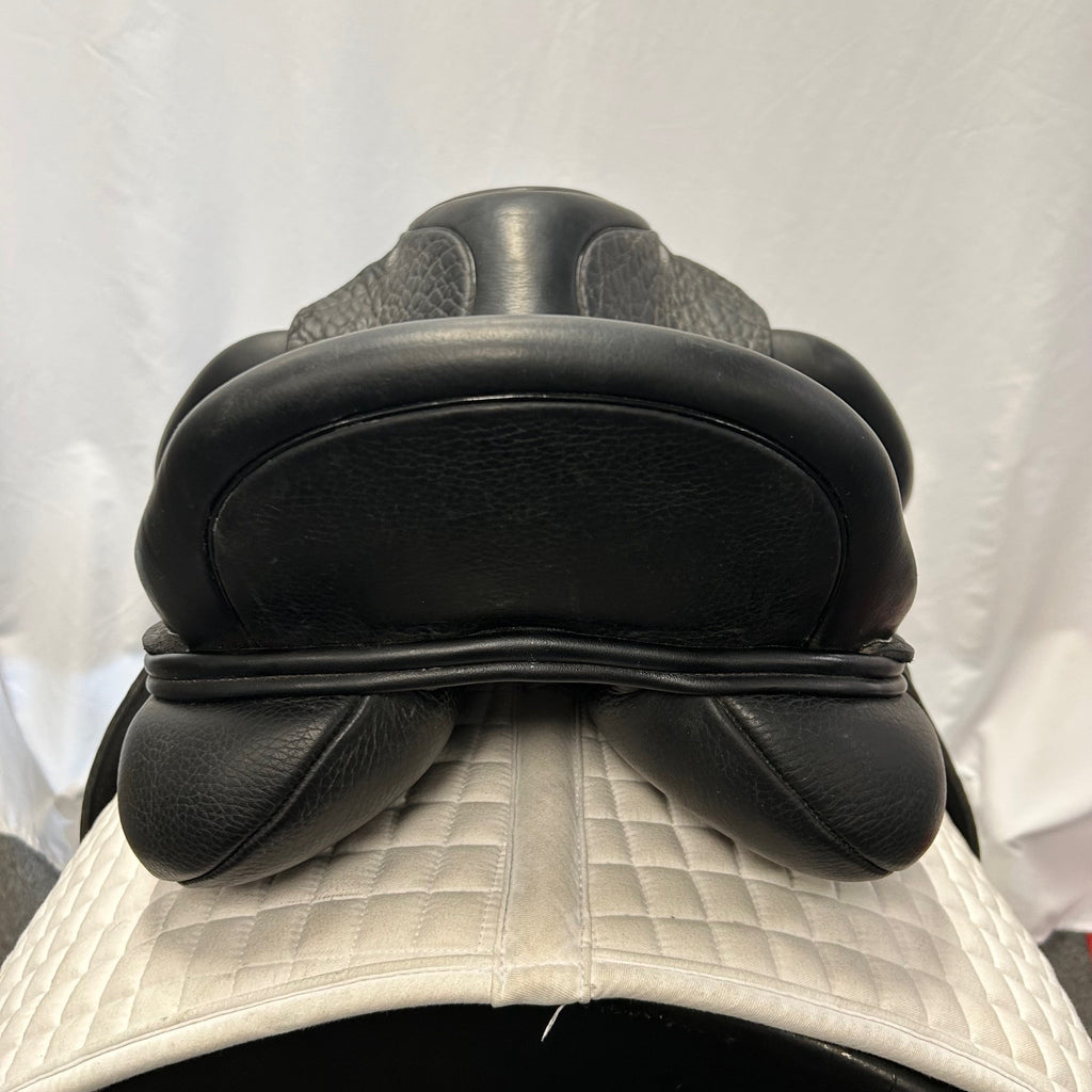 Used Custom Saddlery Wolfgang Omni Monoflap 17.5" Dressage Saddle