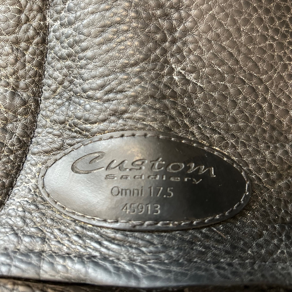 Used Custom Saddlery Wolfgang Omni Monoflap 17.5" Dressage Saddle