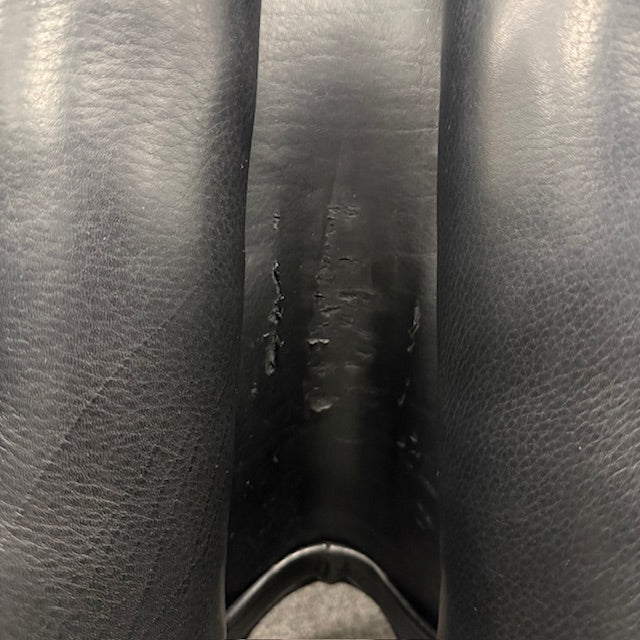 Used Custom Icon Flight 17.5" Monoflap Dressage Saddle