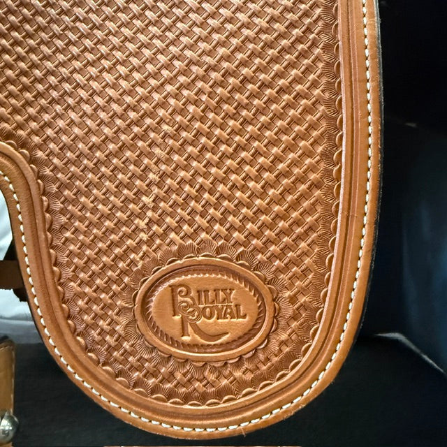 Used Billy Royal Elite Floral Tooled Western 17" Show Saddle