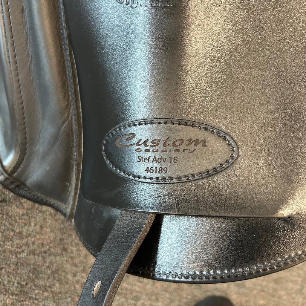 Used Custom Steffen's Advantage M5 18" Dressage Saddle