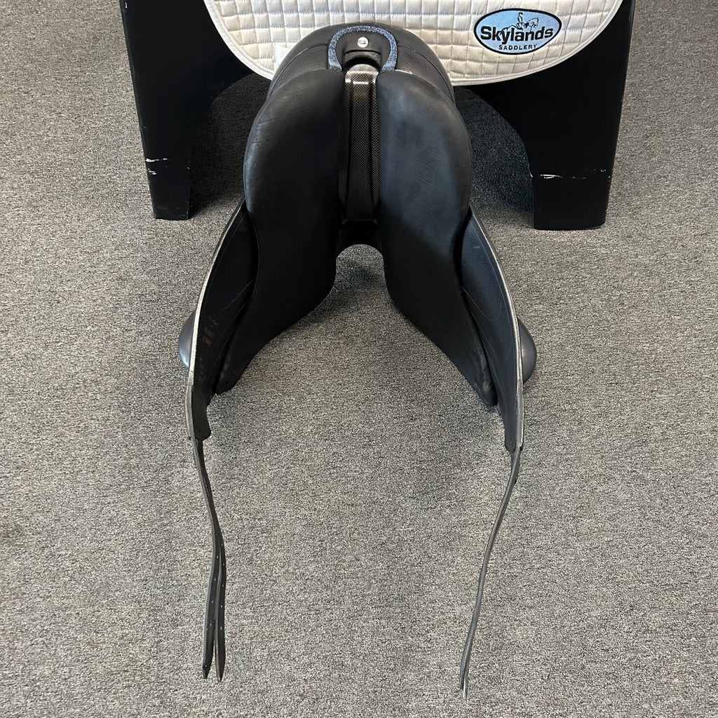 Used Devoucoux Makila Harmonie S 16.5"- 17" Monoflap Dressage Saddle