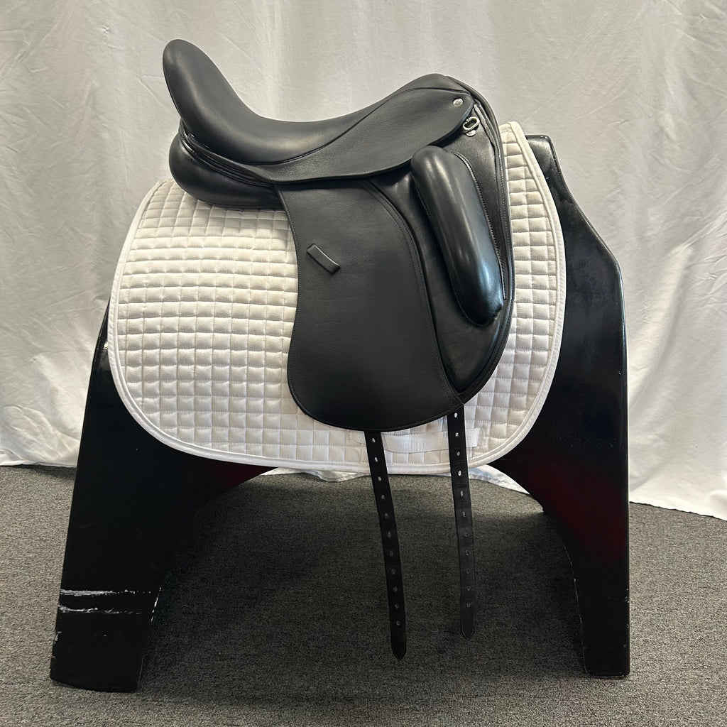HOLD: Used Custom Wolfgang Solo MKII 17.5" Dressage Saddle