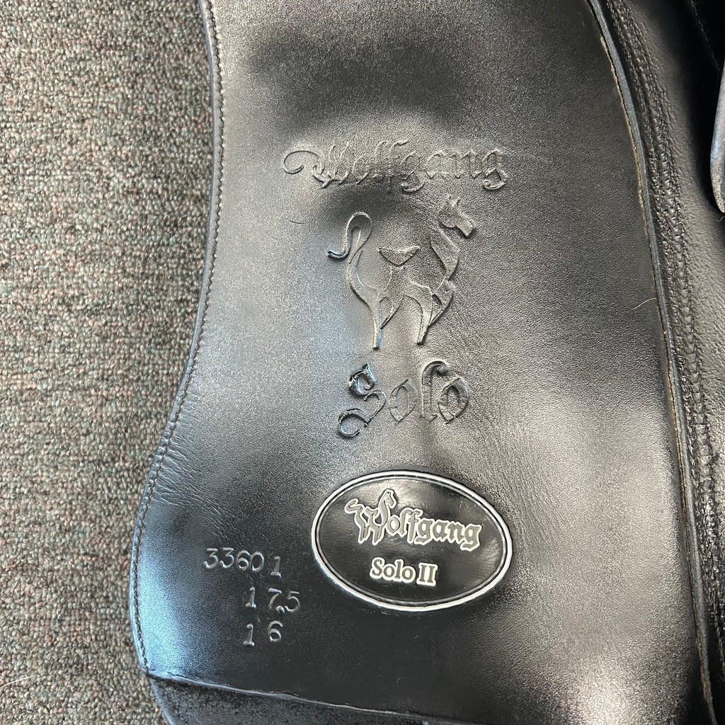 HOLD: Used Custom Wolfgang Solo MKII 17.5" Dressage Saddle