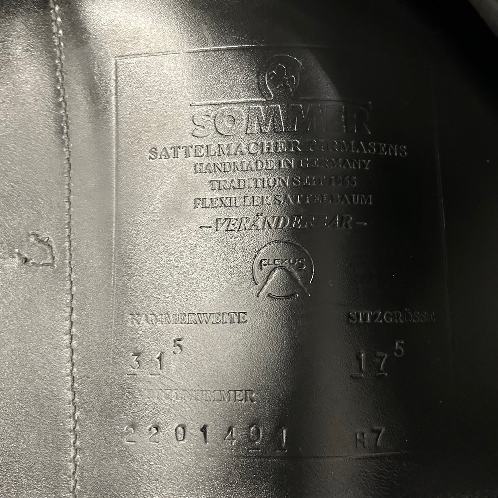 Used Sommer Flextra EQ 17.5" Dressage Saddle
