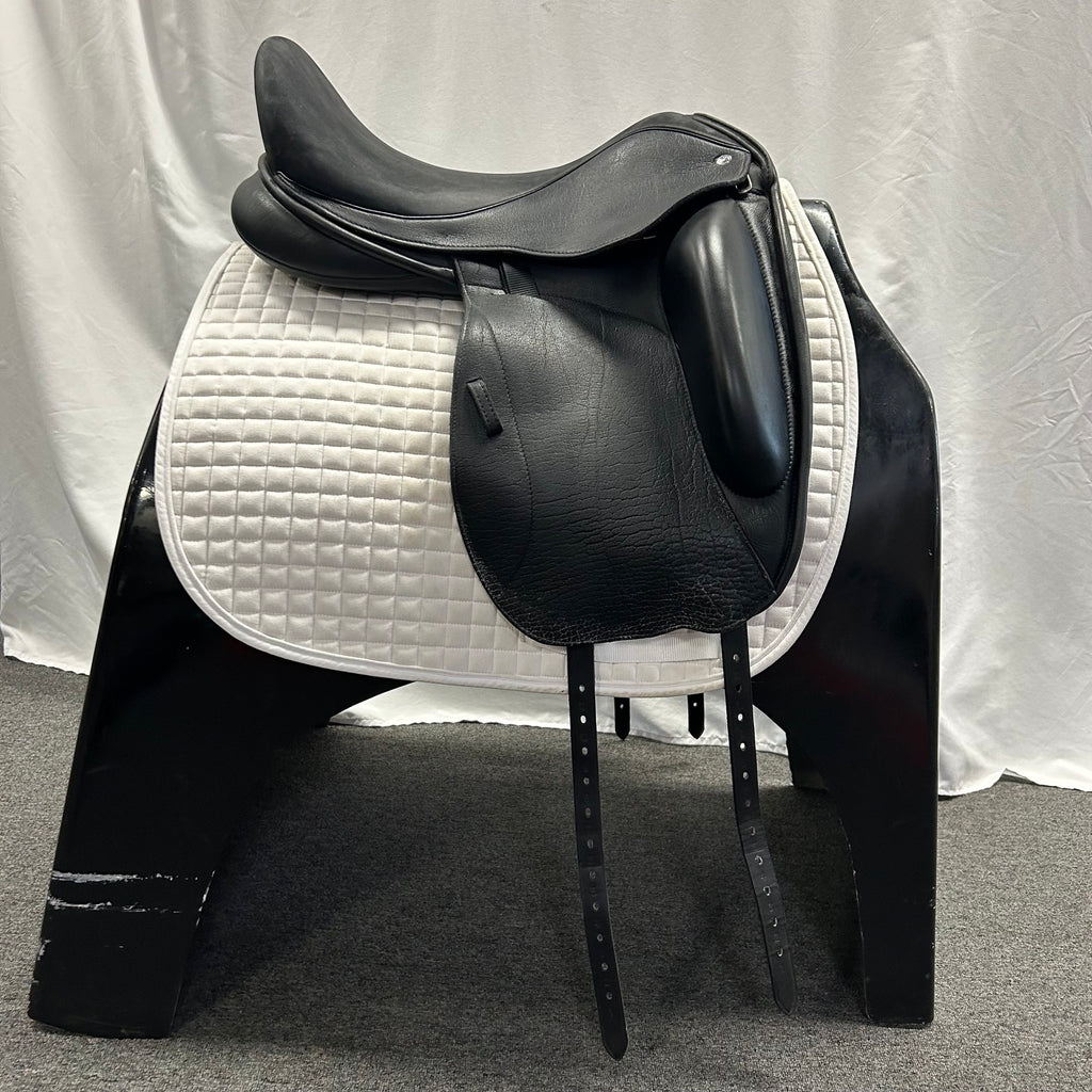 Used Custom Icon Flight 18" Monoflap Dressage Saddle