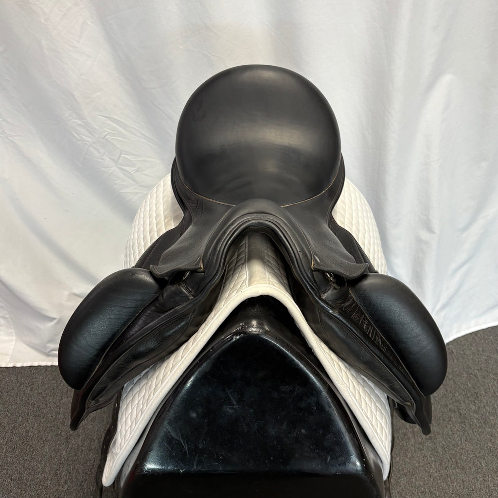 Used Custom Icon Flight 17" Monoflap Dressage Saddle