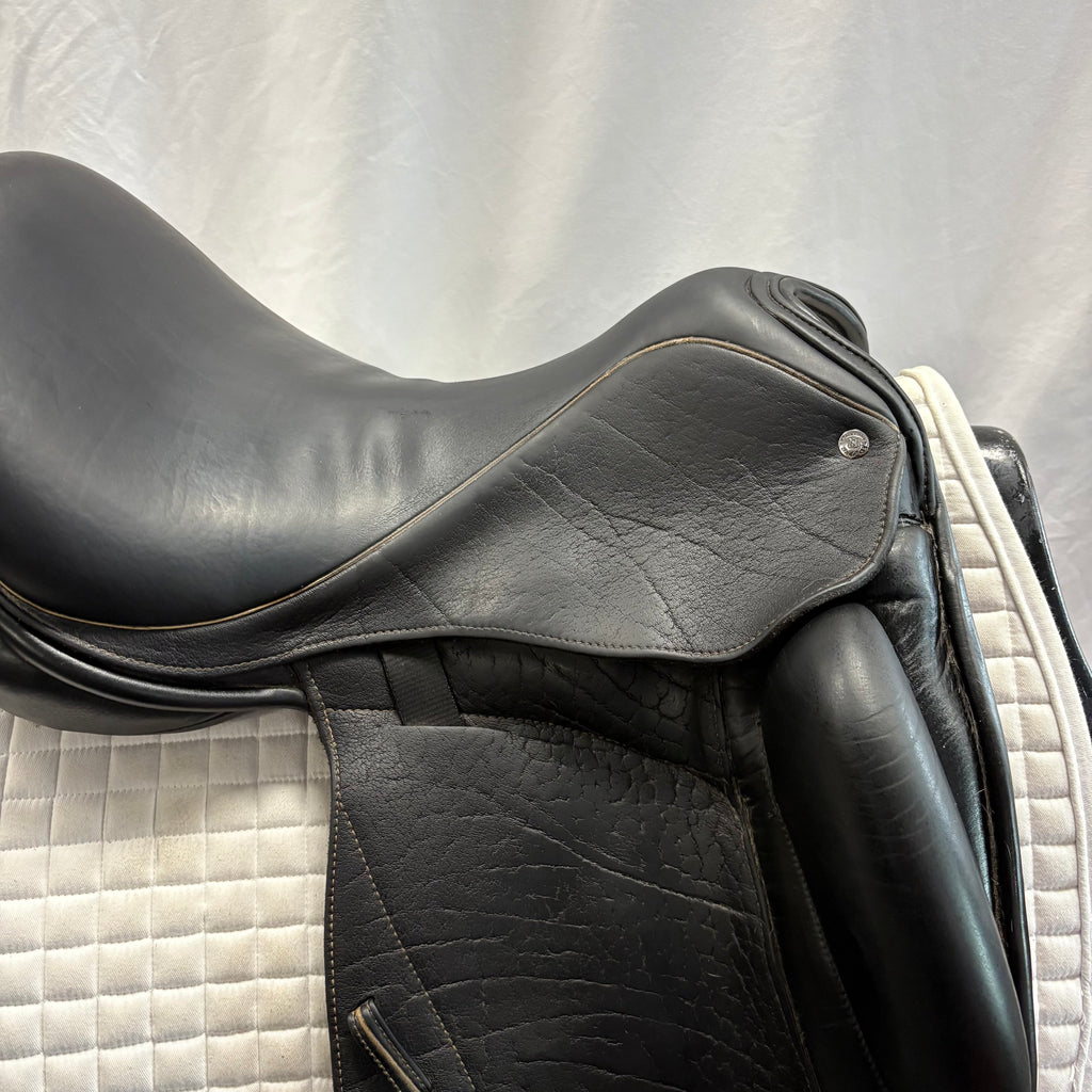 Used Custom Icon Flight 17" Monoflap Dressage Saddle