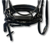 Comfort XS Patent Snaffle Bridle, Black Padding with Black Diamond Crystals