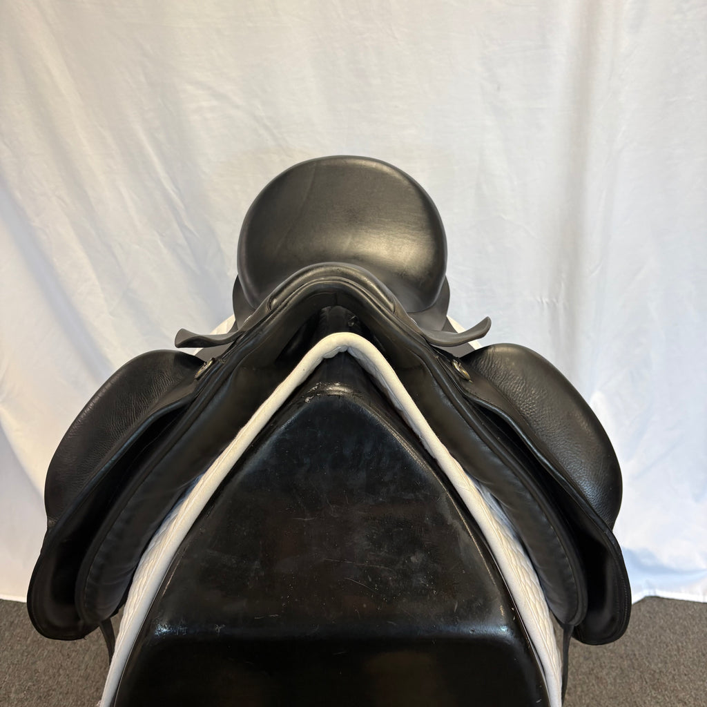 HOLD:  Used Custom Signature Wolfgang Solo 17.5" Dressage Saddle