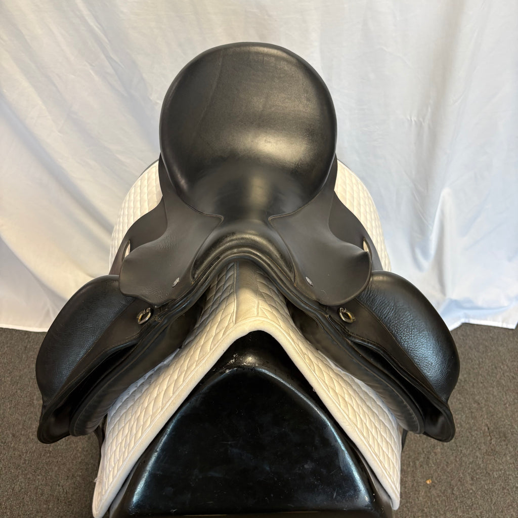 HOLD:  Used Custom Signature Wolfgang Solo 17.5" Dressage Saddle