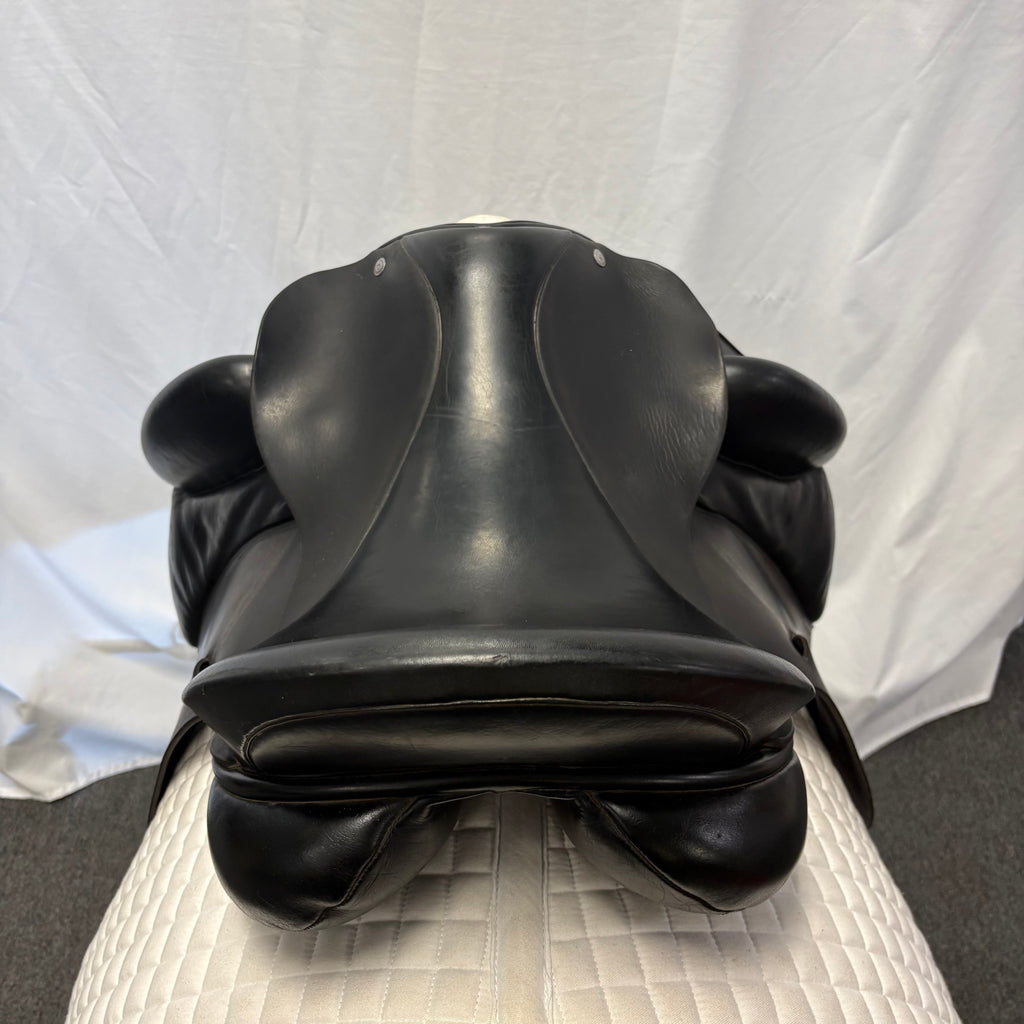 HOLD:  Used Custom Signature Wolfgang Solo 17.5" Dressage Saddle