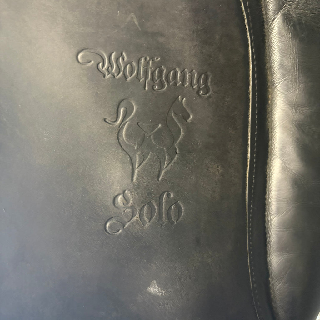 HOLD:  Used Custom Signature Wolfgang Solo 17.5" Dressage Saddle