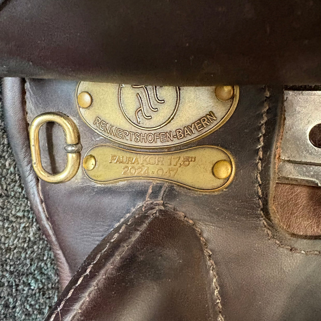 Used Fichtbauer Paura KCR 17.5" Monoflap Dressage Saddle