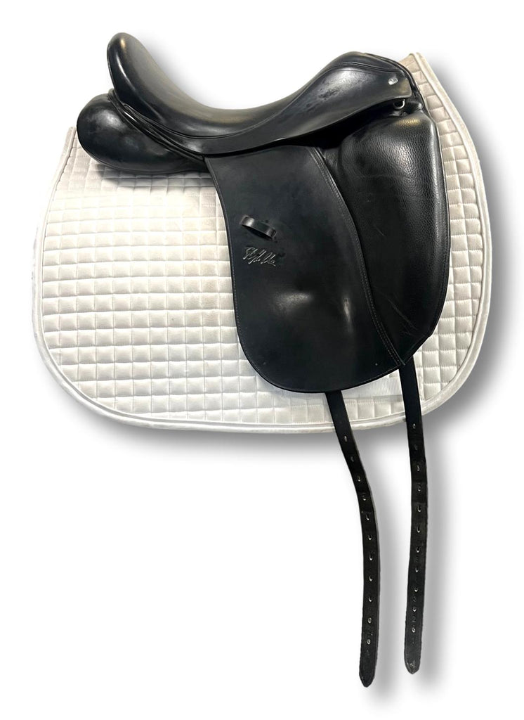 Used Custom Saddlery Steffen's Advantage 17.5" Dressage Saddle