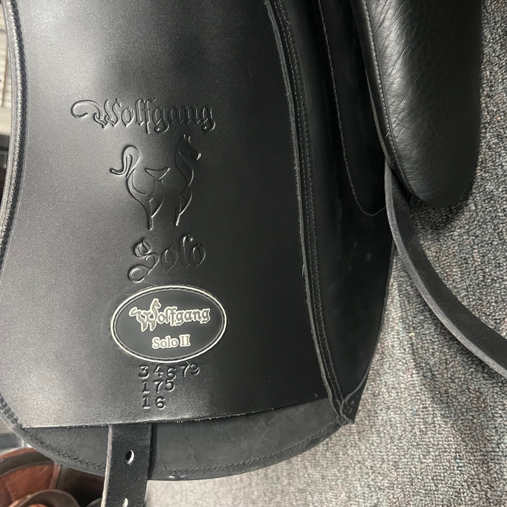 HOLD: Used Custom Wolfgang Signature Solo MKII 17.5" Dressage Saddle