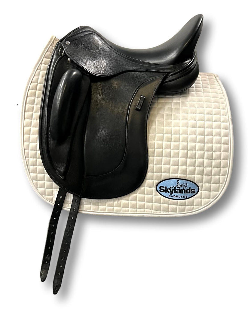 Used Schleese Obrigado 17.5" Monoflap Dressage Saddle
