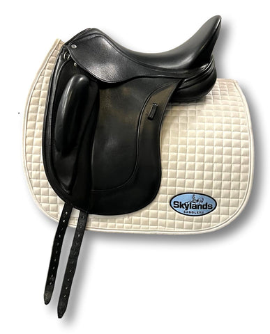 HOLD: PRICE DROP! Used Devoucoux Makila Harmonie 17.5" Monoflap Dressage Saddle