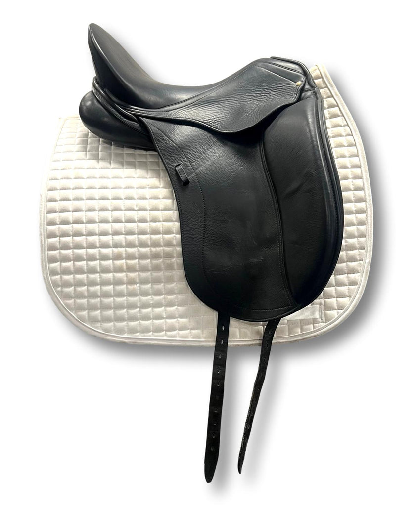 HOLD: Used Schleese Wave 17.5"  Dressage Saddle