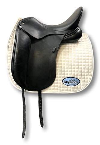 Used Custom Icon Star 18" Monoflap Dressage Saddle