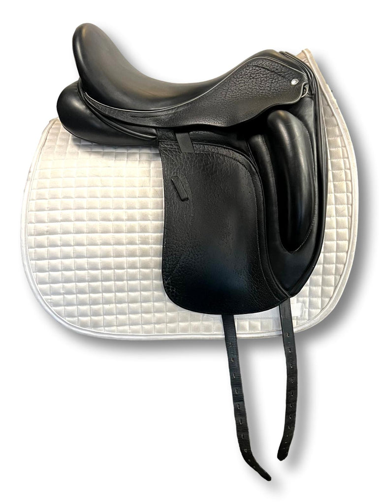 HOLD: Used Custom Advantage 17.5" Monoflap Dressage Saddle