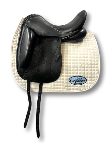 HOLD: Used Custom Icon Star 18" Monoflap Dressage Saddle