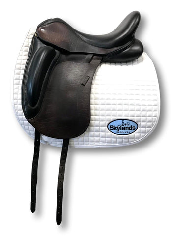 Used Custom Icon Star 17.5" Monoflap Dressage Saddle