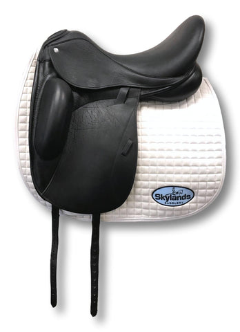 HOLD: Demo Custom Saddlery Steffen's Advantage 17.5" Dressage Saddle